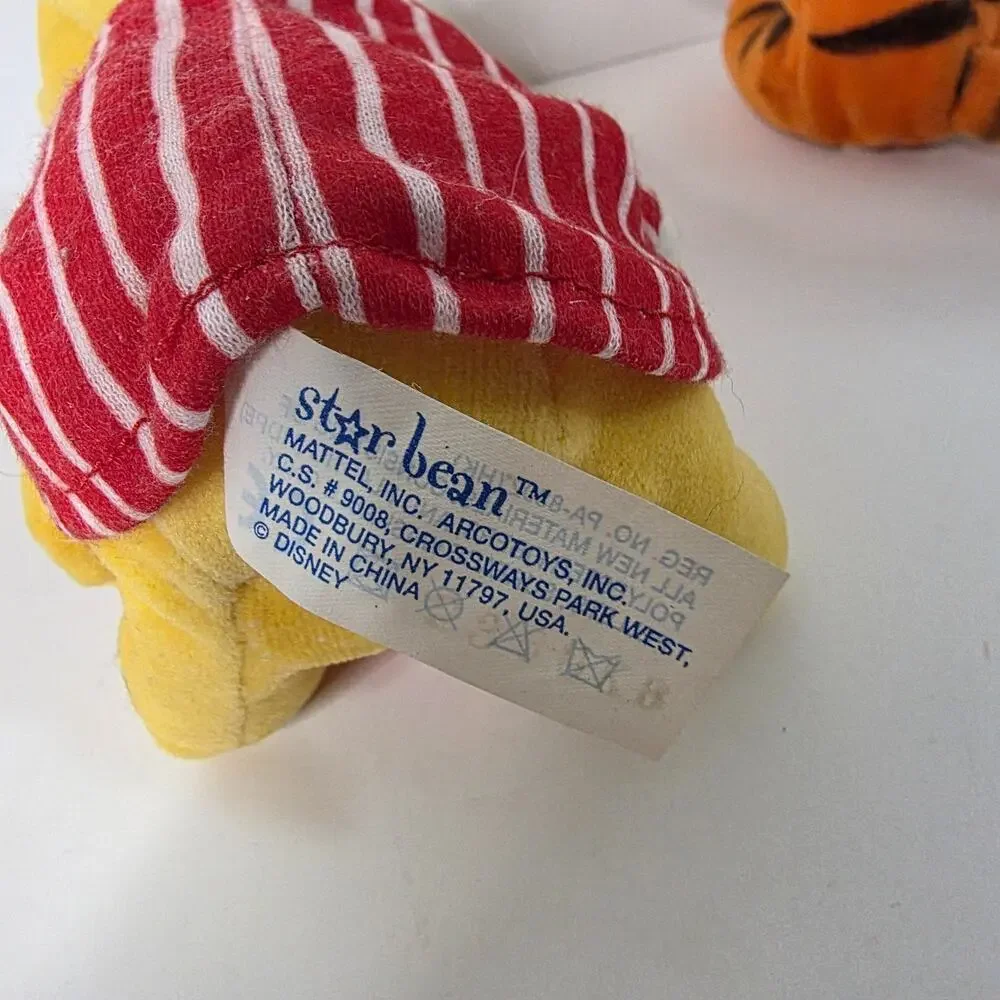 Disney Winnie the Pooh Tigger Plush Lot 3 Two Rattles Pajama Pooh Vintage